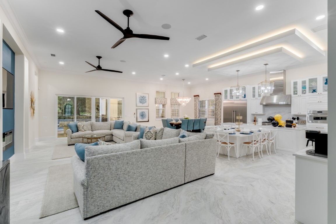 The great room of a Liberty Partners resort residence