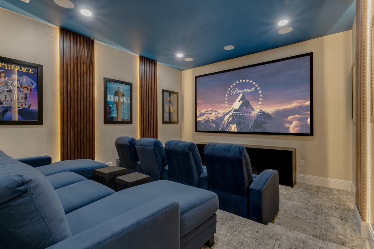 The private cinema of a Liberty Partners resort residence
