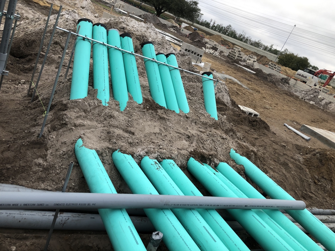 Underground piping for Liberty Partners Development commercial construction site